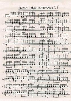 16Beatの練習パターン06