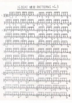 16Beatの練習パターン10
